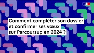 Lire la suite à propos de l’article PARCOURSUP 2024